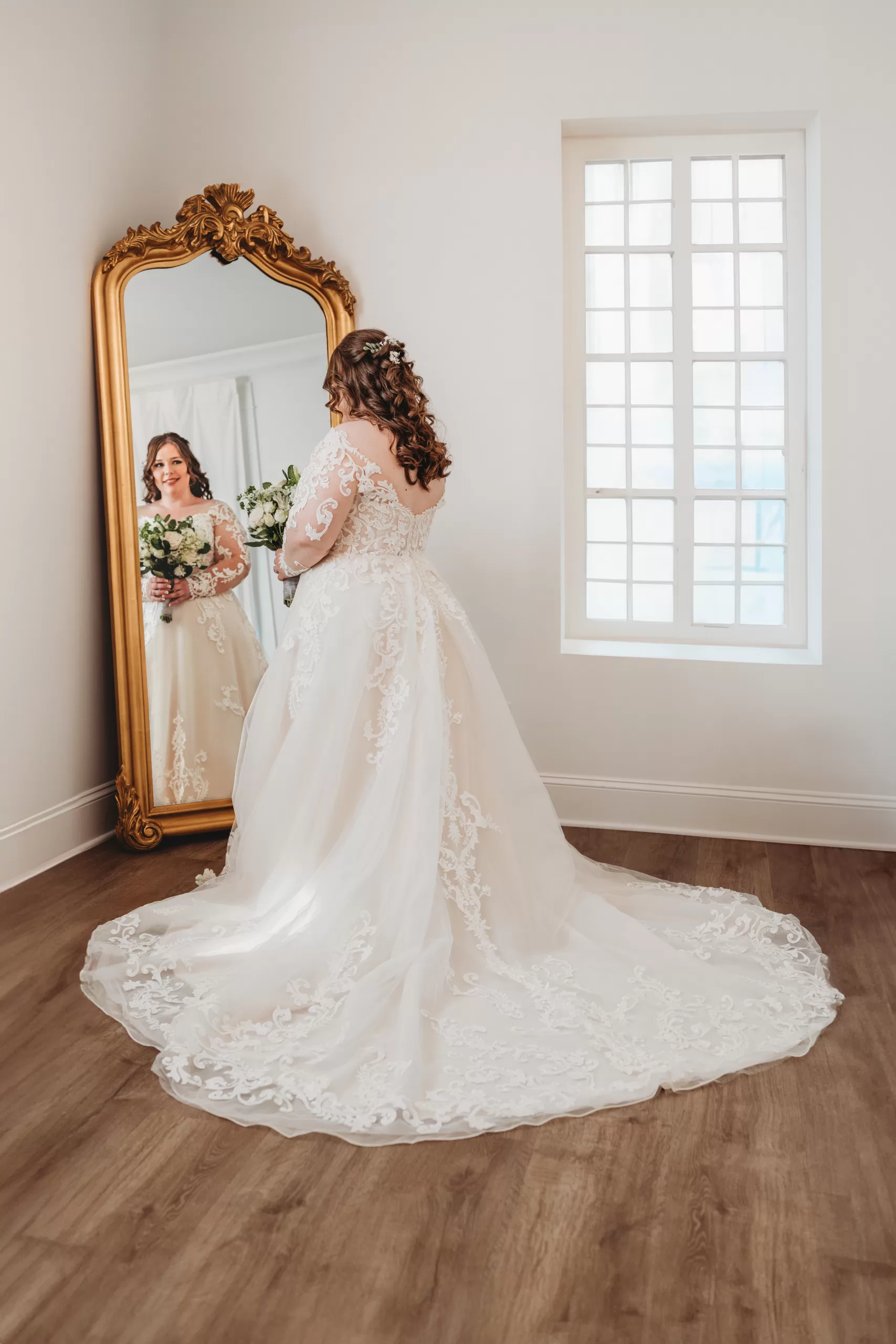 Bridal portrait on wedding day. Photo by Essence of Us Photography