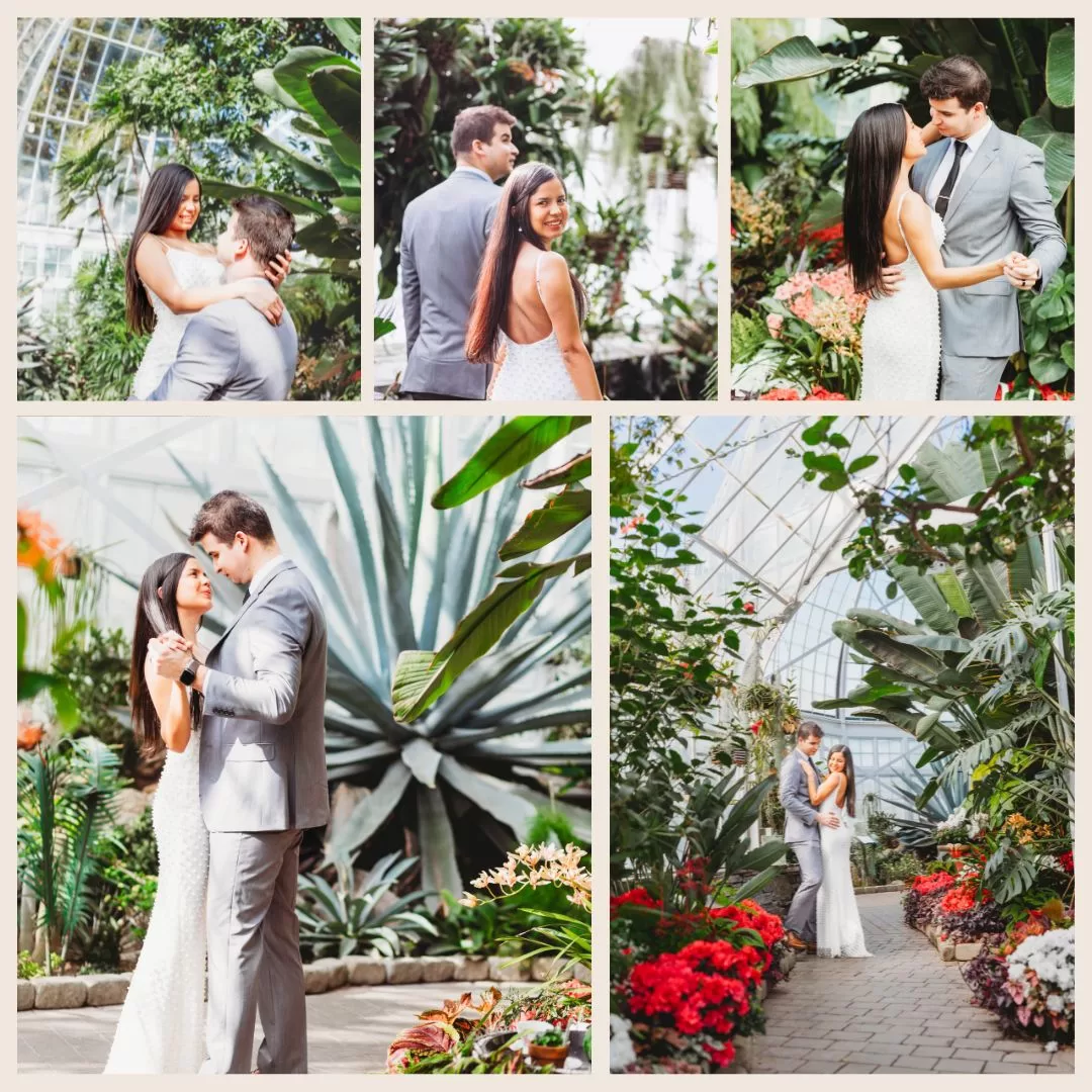 Engagement Session at WW Seymour Botanical Conservatory in Tacoma, WA by Essence of Us Photography