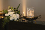 Custom engraved ice for a luxury Seattle wedding celebration at the Point at Pier 70 in Seattle